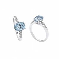 Anello Giorgio Visconti Donna in Oro bianco Acquamarina 1.94 Ct AB12941 - AB12941